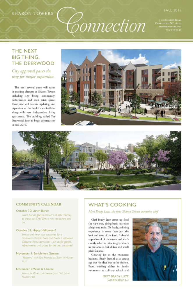 Sharon Towers Senior Living Community Assisted Living, Nursing Home